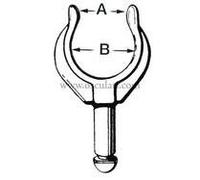 OSCULATI Dame de nage Delrin Jarnfordlings 45x38 mm
