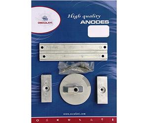 OSCULATI Kit Anode pour Mercury 4 pcs. Aluminium