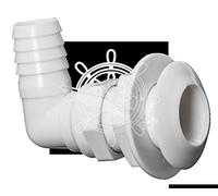 OSCULATI Passe-Coque 90° Plastique Blanc 1 x 19 mm