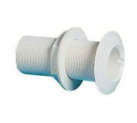 OSCULATI Passe-Coque fileté Plastique Blanc 3/4