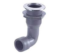 OSCULATI Passe-Coque Nylon 1/2 16mm tête INOX Embout 90°