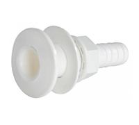OSCULATI Passe-Coque Plastique Blanc avec Embout 1/2
