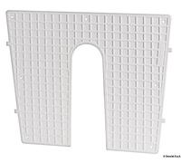 OSCULATI Plaque Protection Plastique poupe Blanc 430x350 mm