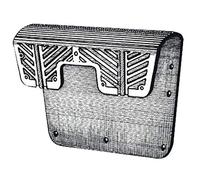 OSCULATI Plaque Protection poupe PVC Gris 400x280 mm