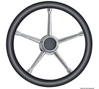 OSCULATI Volant A polyuréthane Souple Noir/INOX 350 mm