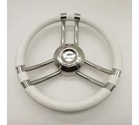 OSCULATI Volant C polyuréthane Souple Blanc/INOX 350 mm