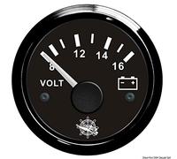 OSCULATI Voltmètre 8/16 V Noir/Noir