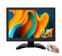 OSCY Petit moniteur portable de 30,5 cm, résolution 1280 x 800, entrée HDMI/VGA/USB/BNC/AV avec télécommande et haut-parleur intégré pour caméra de vidéosurveillance, voiture, ordinateur, Raspberry Pi