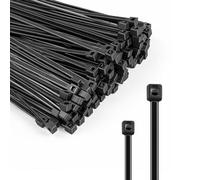 OSDUE 200 Pièces Collier de Serrage Nylon, 100/200 mm D'attaches Câble Professionnelles Resistant Attache Câble Durable Résistant au UV Autobloquantes pour Cable Management Jardinage Atelier