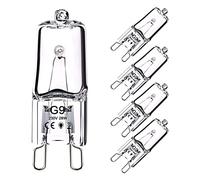OSDUE Ampoule Halogene G9 28W 230V, 370LM 2800K Blanc Chaud Dimmable, Lampe à Capsule Transparente pour lustres, lampes d'armoire, lampes de paysage, appliques murales(pack de 5)
