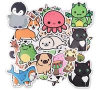 OSDUE Autocollants, 100PCS Petit Animal Autocollants pour Bagages Imperméables De Planche À roulettes Licorne Mignon Autocollant Esthétiques Ordinateur Portable Bouteille D'eau Téléphone