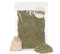 OSDUE Herbe à Chat, 100g Herbe à Chat Naturelle de Qualité Supérieure, Herbe Aux Chats Rend Votre Heureux, Stimulante et Digestive, a Utiliser Encas pour Le Chaton, Convient à Tous