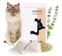OSDUE Herbe à Chats Séchée, 16 Sachets d'herbe à Chat Bio FeuilleNaturelle de Haute Qualité Accessoires D'Éducation Utilisée comme Collation ou Remplissage Jouet pour Chats, 2g/Pack