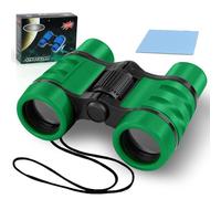 OSDUE Jumelles Enfant, Grossissement 4X30, Jouet Enfant 4-12 Ans, Jumelles pour Enfants Jouet Parfait pour Les Petits Garcons et Filles Cadeau de Noël Enfants Jeux Exterieur, Antidérapant, Vert