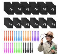 OSDUE Kits de détective espionnage pour Enfants, 108pcs pour Jeu de Rôle | Set d'explorateur avec Stylo Secret Carnet de Notes pour Anniversaire d'enfant Jeu de Rôle Cadeaux d'anniversaire