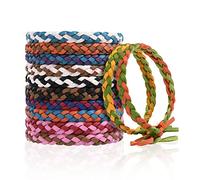 OSDUE Lot de 12 Bracelets Etanches pour Enfants, Adultes, Camping, Pêche, Voyage (Multicolore (Cuir))