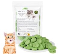 OSDUE Lyophilisé Friandises pour Chat, 100g Biscuits à l'herbe à Chat