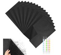OSDUE Papier de Carbone A4 Noir, 200 Feuilles Graphite Transfert Papier