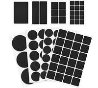 OSDUE Patin Antiderapant Tampon Caoutchouc Meuble, 93 Pièces Patins pour Meubles, Patin Antidérapant Autocollant Tampon Caoutchouc Meuble, pour Protéger Votre Plancher, 5MM D'épaisseur, Rond+Carré