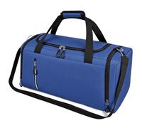 OSDUE Sac de Sport Femme Homme, 38L Sacs de Voyage Pliable Grande Capacité | Sac a Dos Weekend avec Compartiments Chaussures et Humide, Duffel Bag pour Fitness Sports de Plein Air,Style B - Bleu