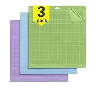 OSDUE Tapis de coupe Cricut Explore One/Air/Air 2/Maker, Mat LightGrip (Bleu+Violet+Vert) 33 x 30 cm