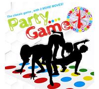 OSDUE Tapis de Jeu Twistin, Twister Jeux, Jeu de pour Exercer Equilibre et Flexibilité, Tapis De Sol Déformé Classic Funny Moves, Jeux Adaptés Aux Familles Et Aux Équipes