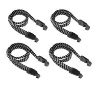 OSDUE Tendeurs Elastique avec Crochets， 4 Pièces Robustes Sangle de Vélo Elastique Ceinture de Sangle de Bagage Rétractable Étendeur Sangle Bagage Réglables pour Moto Vélo Bagage