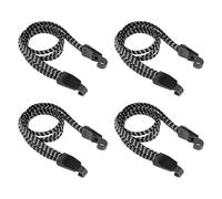 OSDUE Tendeurs Elastique avec Crochets， 4 Pièces Robustes Sangle de Vélo Elastique Ceinture de Sangle de Bagage Rétractable Étendeur Sangle Bagage Réglables pour Moto Vélo Bagage