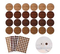 OSDUE Vis Trou Autocollants, 4 Feuilles 216 Pièces Cache Vis, Capuchons Autocollants Diamètre 21mm,Cache Vis Adhesif, Cache Trou, pour Armoires Tiroir Table Meubles Armoire, Plusieurs Couleurs