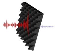 Oseczmut Panneau Absorbant Acoustique,Panneaux Acoustiques en Mousse pour Murs | Mousse en Coin Ignifuge Autoadhésive avec Isolation Anti-Bruit pour Accessoires de Studio de Musique