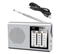 Oseczmut Radio Ondes Courtes,Radio de Table Portable Rechargeable USB - Réception Exceptionnelle, Alimenté par Piles pour Randonnée Camping Plein Air et Maison Studio Bureau