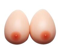 OSEMISS Nude,3200g/Pair(H Cup), Formes mammaires en Silicone Auto-adhésives, prothèse de Mastectomie, rehausseur de Soutien-Gorge de travesti croisé, Faux Seins pour prothèse de Mastectomie