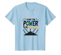 Osez être sans Drogue : Empowering Anti-Addiction Message T-Shirt, Enfant, Bleu Céleste, 6 Ans