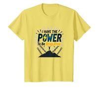 Osez être sans Drogue : Empowering Anti-Addiction Message T-Shirt, Enfant, Citron, 6 Ans