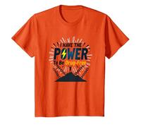 Osez être sans Drogue : Empowering Anti-Addiction Message T-Shirt, Enfant, Orange, 6 Ans