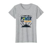 Osez être sans Drogue : Empowering Anti-Addiction Message T-Shirt, Femme, Gris Chiné, XS