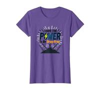 Osez être sans Drogue : Empowering Anti-Addiction Message T-Shirt, Femme, Violet chiné, XS