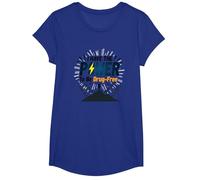 Osez être sans Drogue : Empowering Anti-Addiction Message T-Shirt, Fille, Bleu Royal, L