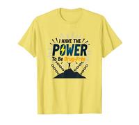 Osez être sans Drogue : Empowering Anti-Addiction Message T-Shirt, Homme, Citron, 3XL