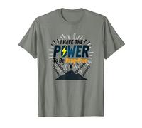 Osez être sans Drogue : Empowering Anti-Addiction Message T-Shirt, Homme, Vert Kaki chiné, XL