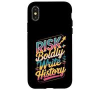Osez Le Risque d'écrire l'histoire Coque pour iPhone X/XS