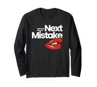 Osez risquer : « Your Next Mistake » Graphic Red Lips Flirt Manche Longue