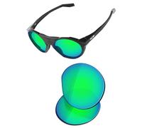 OSharp Verres de rechange pour lunettes de soleil Oakley Clifden OO9440-56 mm - HD polarisés, miroir, protection UV et ajustement parfait - Vert jade miroir