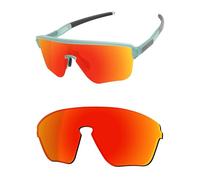 OSharp Verres de rechange pour lunettes de soleil Oakley Corridor SQ OO9415 - HD polarisés, miroir, protection UV et ajustement parfait - Rouge feu miroir