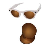 OSharp Verres de rechange pour lunettes de soleil Oakley Meta HSTN OW8002-51 mm - HD polarisés, protection UV et ajustement parfait - Marron bronze