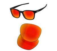 OSharp Verres de rechange pour lunettes de soleil Oakley Ojector OO9018-55 mm - HD polarisés, effet miroir, protection UV et ajustement parfait, Miroir rouge feu - HD polarisé
