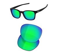 OSharp Verres de rechange pour lunettes de soleil Oakley Ojector OO9018-55 mm - HD polarisés, effet miroir, protection UV et ajustement parfait, Miroir vert jade - HD polarisé