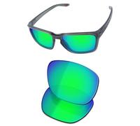OSharp Verres de rechange pour lunettes de soleil Oakley Sylas XL OO9448-60 mm - HD polarisé, miroir, protection UV, ajustement parfait, Miroir vert jade - HD polarisé
