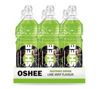 OSHEE LIME isotonic Drink 750ml (Pack of 6) - Addition of vitamins and L-carnitine - Sugar Free - Hydration - Vitamin Drinks