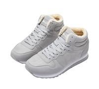 Osheoiso Garçons Filles Mode Bottes Thermiques Décontractées Bottes de Randonnée Fille Bottes de Neige Plates Doublure Chaudes Chaussures Boots Grande Taille B Gris 37 EU